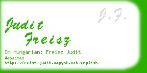 judit freisz business card